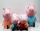 Handmade Character Soft Toys Peppa Pig Family
